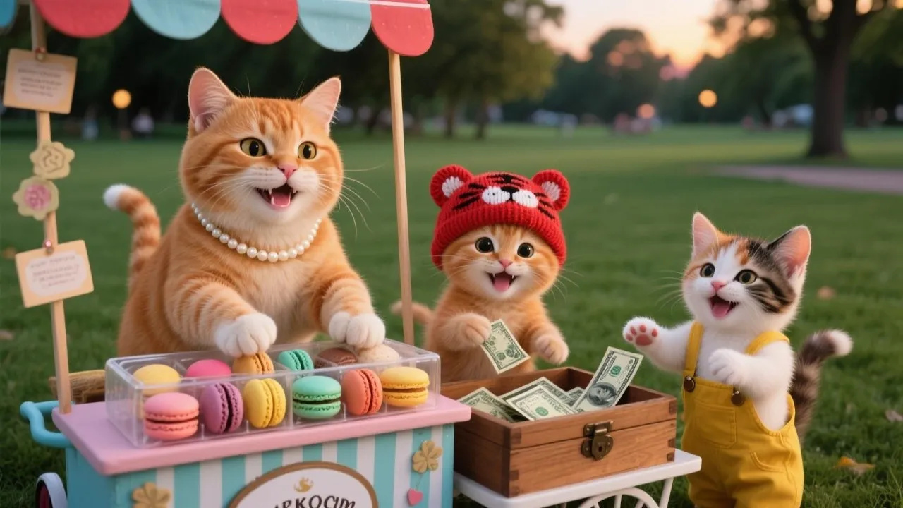 A Cat Family's Most Healing Day! Making Macarons From Scratch 🐾💖